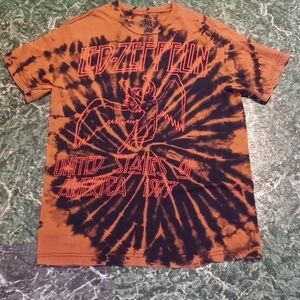 Led-Zeppelin tye dyed tee shirts size medium adult size medium brown and…
